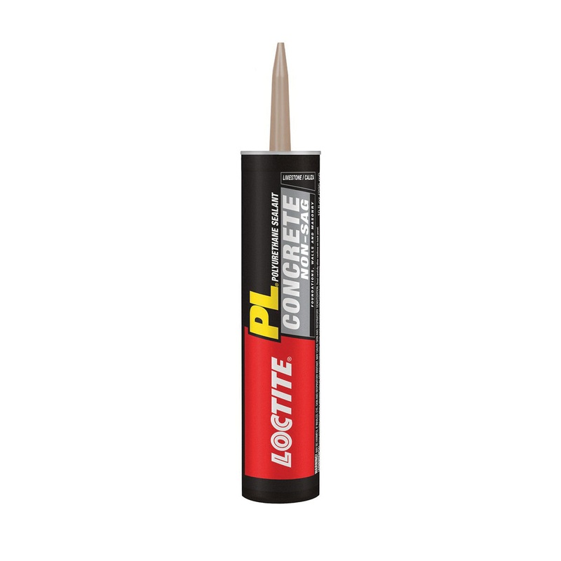 LOCTITE 1618522 Paintable Non-Sag Sealant, Solid, Light Gray, Slight, Polyurethane Formaldehyde Base, 7 days Full Cure