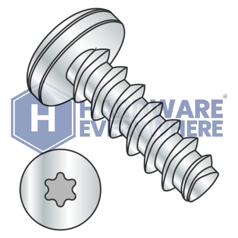 M5 X 10 Thread Forming Screws / Torx / Pan Head / Steel / Zinc / Plastite (Blunt Tip) Alternate 48-2