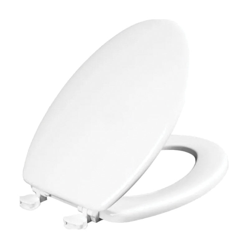 mayfair 144ECA 000 Westport Toilet Seat With Cover, Closed Front, Yes, Elongated, Wood, White, High Gloss, Residential