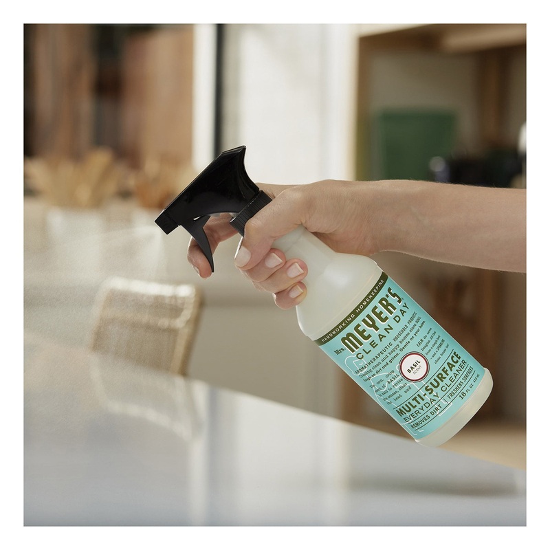 Mrs. Meyer's 13441 Multi-Surface Everyday Cleaner, 16 oz, Spray Bottle, Liquid, Geranium